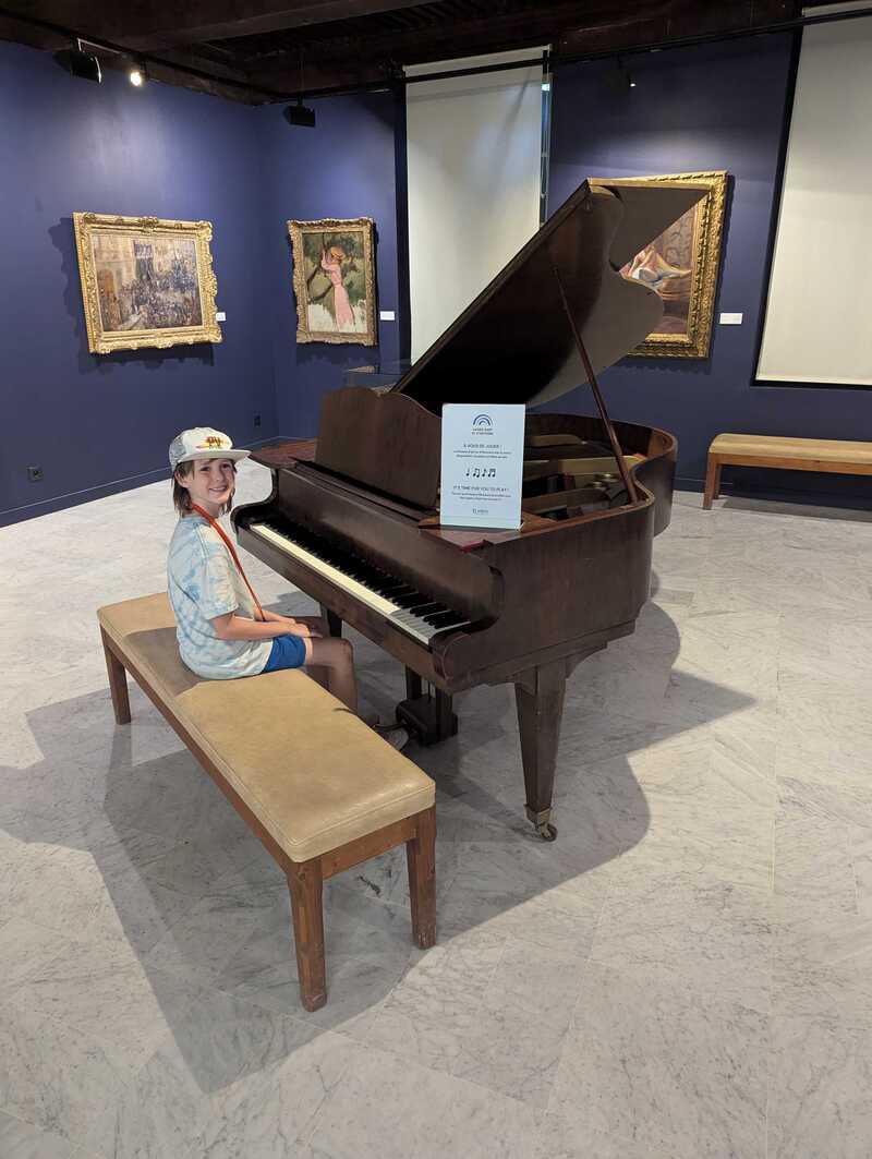 Jake playing the piano