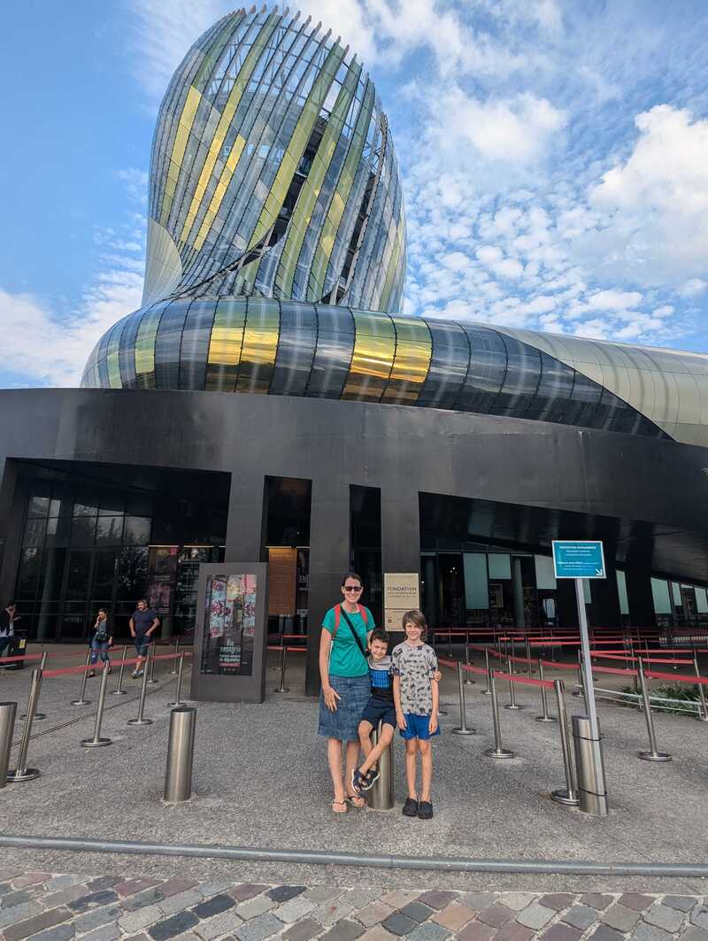 Sonia, Jake and Miles at the Cité du Vin