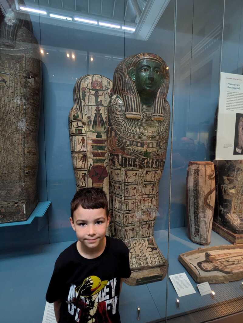 Miles and a mummy